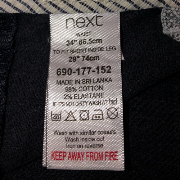 Next | Men’s Trousers; Size 34S - Picture 4 of 10